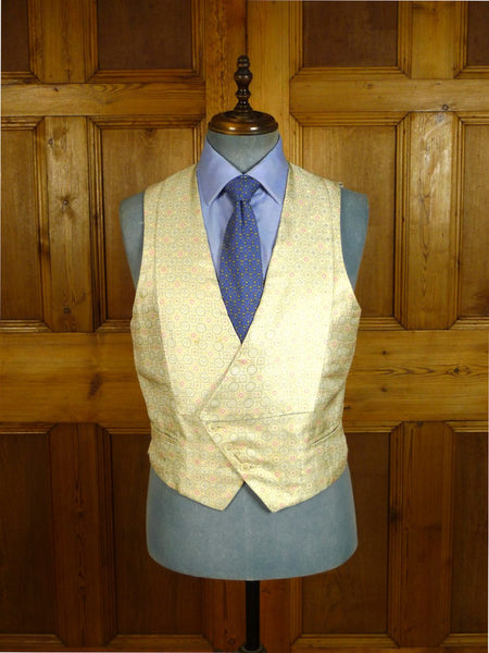 25/0519 wonderful 1989 vintage tommy nutter savile row bespoke silk d/b morning waistcoat 39