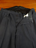 25/0498 vintage 1958 anderson & sheppard savile row bespoke midnight blue high-rise evening trouser 38