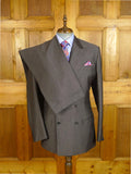 25/0522 immaculate 2021 anderson & sheppard savile row bespoke grey d/b mohair suit 42-43 long