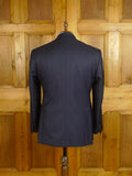 25/0971 custom tailored canvassed navy blue wool suit 42 regular
