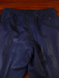 25/0971 custom tailored canvassed navy blue wool suit 42 regular