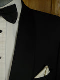 25/0524 immaculate gieves & hawkes savile row black wool dinner suit 46 regular