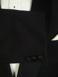 25/0524 immaculate gieves & hawkes savile row black wool dinner suit 46 regular