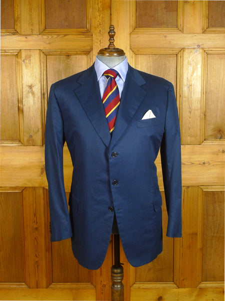 25/0556 vincci london italian cotton teal blue sports jacket blazer 44 long