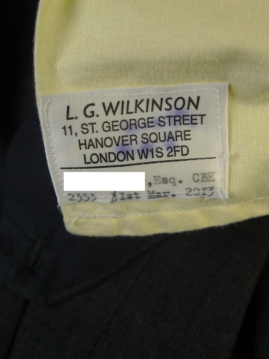 25/0547 immaculate 2013 savile row bespoke tailored grey pick weave worsted high-rise morning trouser 39