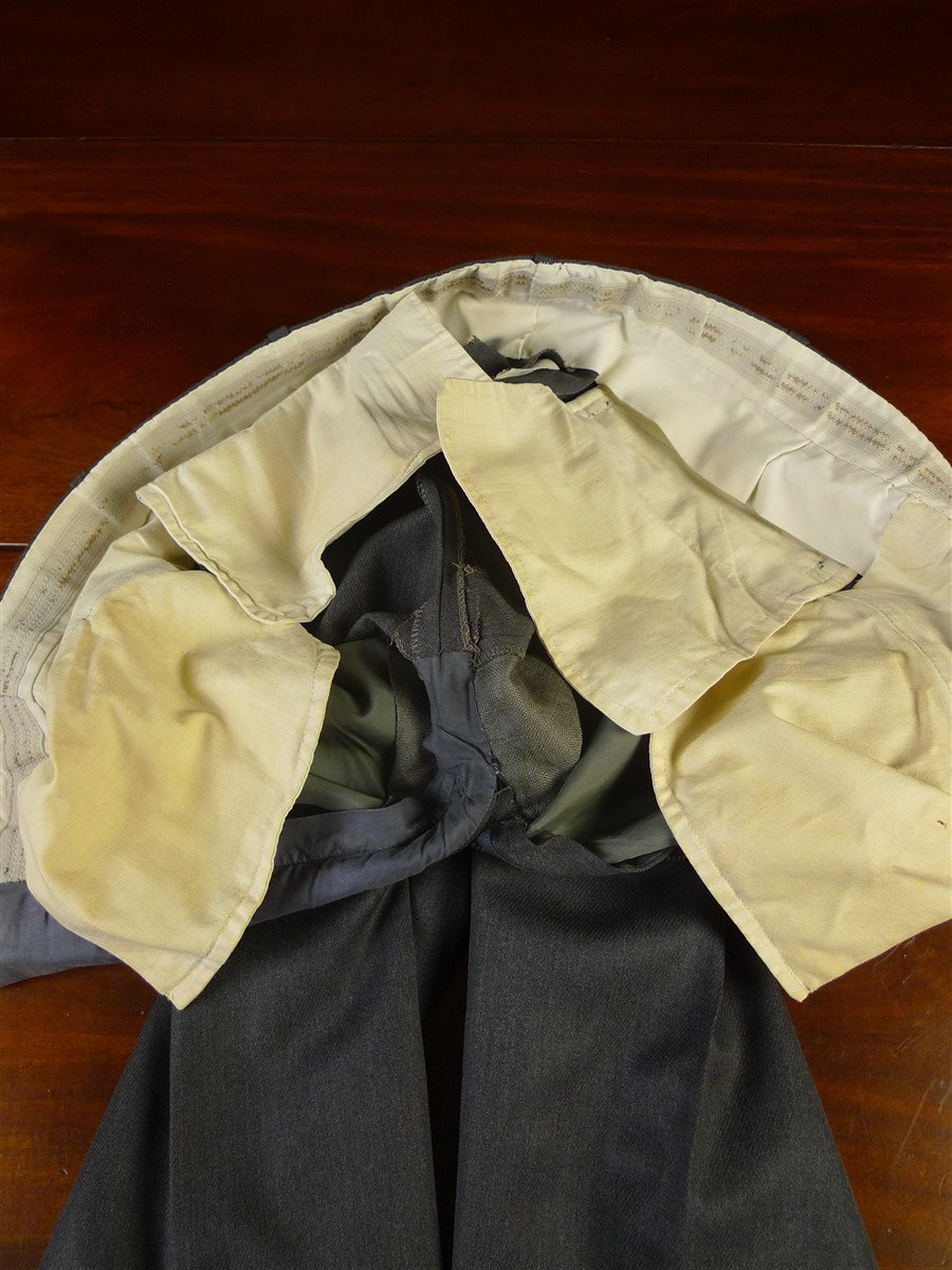 25/0544 vintage savile row bespoke grey cavalry twill trouser 36
