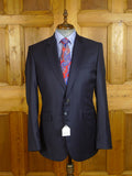 25/0970 new (SECONDS) hackett 14 savile row super 150s merino wool navy blue herringbone suit 42 long