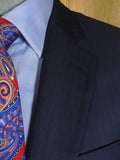 25/0970 new (SECONDS) hackett 14 savile row super 150s merino wool navy blue herringbone suit 42 long