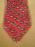 25/0602 near immaculate hermes limited edition for martell 1993 grand national silk tie w/ box