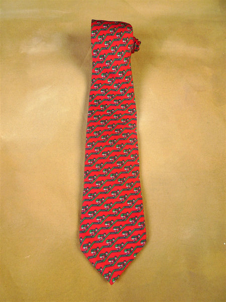 25/0602 near immaculate hermes limited edition for martell 1993 grand national silk tie w/ box