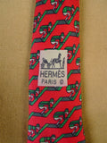25/0602 near immaculate hermes limited edition for martell 1993 grand national silk tie w/ box