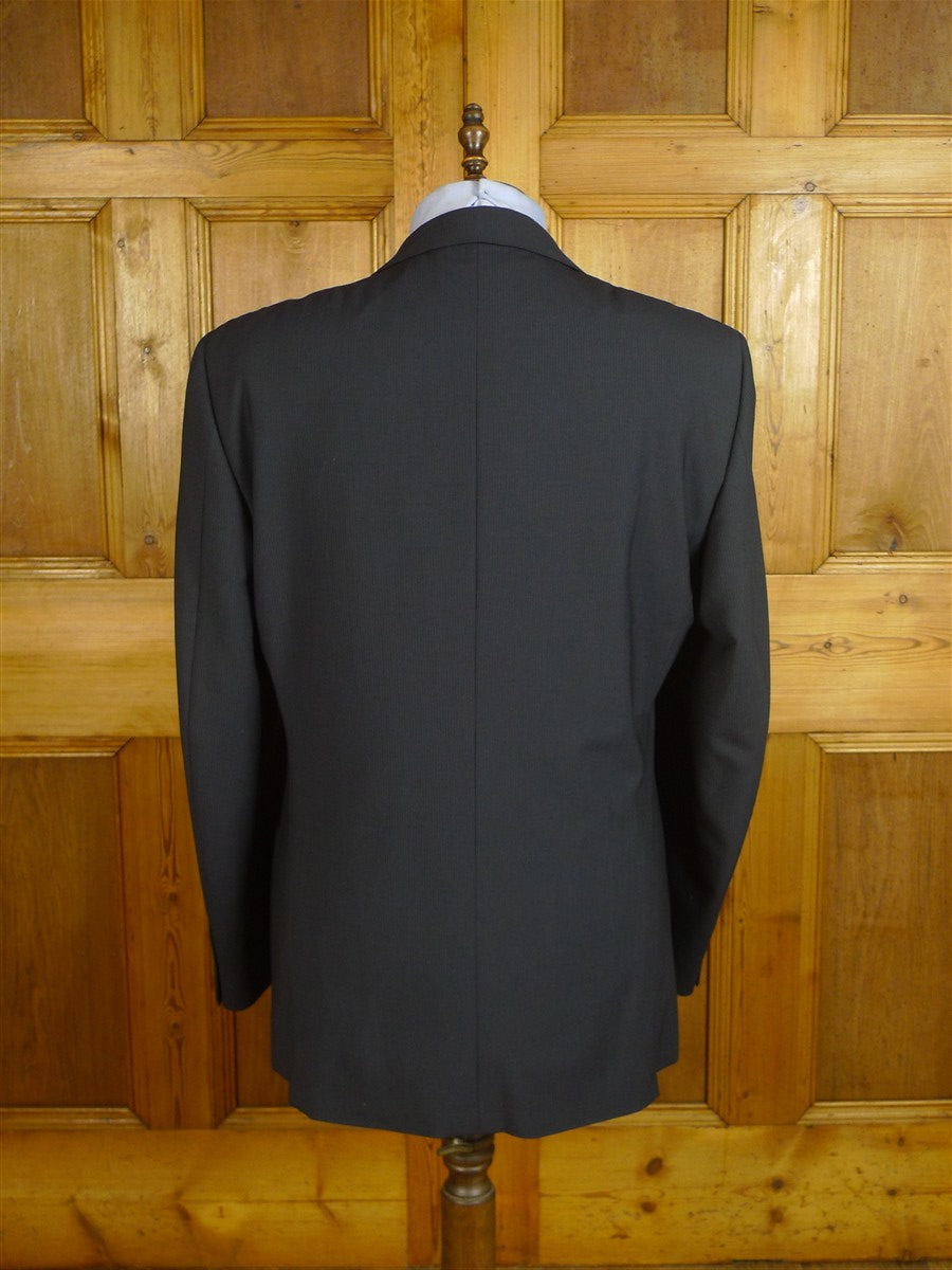 25/0963 immaculate versace classic dark blue stripe suit jacket blazer 45 long