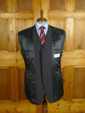 25/0963 immaculate versace classic dark blue stripe suit jacket blazer 45 long