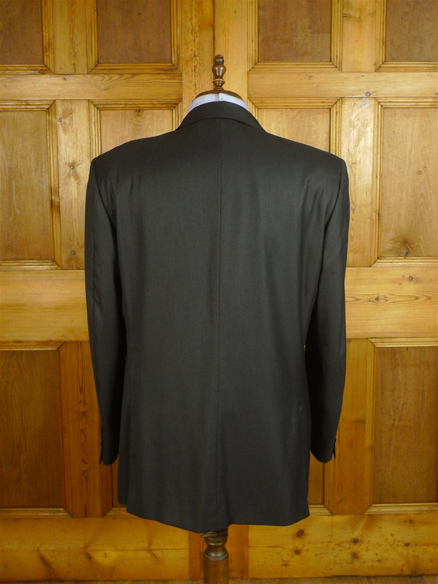 25/0964 immaculate lanvin charcoal grey wool suit jacket blazer 46 regular