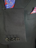 25/0964 immaculate lanvin charcoal grey wool suit jacket blazer 46 regular