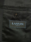 25/0964 immaculate lanvin charcoal grey wool suit jacket blazer 46 regular