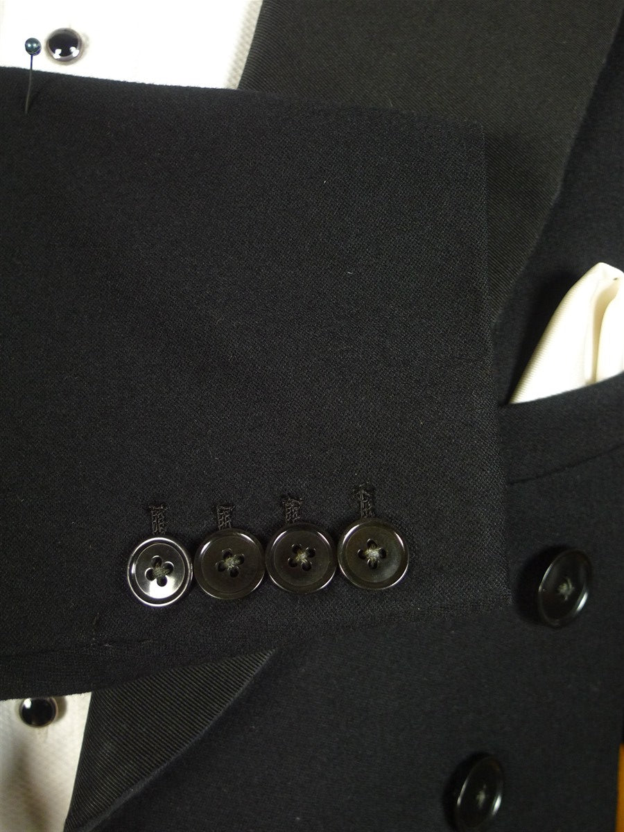 25/0625 vintage 1935 city of london bespoke black barathea evening tailcoat 37-38 regular to long