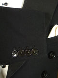 25/0625 vintage 1935 city of london bespoke black barathea evening tailcoat 37-38 regular to long