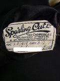25/0625 vintage 1935 city of london bespoke black barathea evening tailcoat 37-38 regular to long