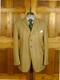 25/0639 immaculate bladen original 100% lambswool green wp check tweed sports jacket 46 long