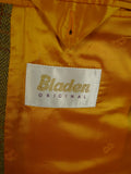 25/0639 immaculate bladen original 100% lambswool green wp check tweed sports jacket 46 long