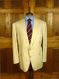 25/0648 vintage bespoke tailored beige linen sports jacket blazer 47 regular