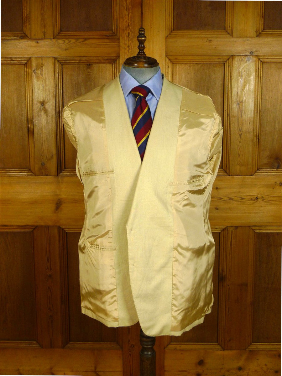25/0648 vintage bespoke tailored beige linen sports jacket blazer 47 regular