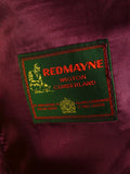 25/0637 immaculate vintage redmayne green / red paisley rayon silk country / morning waistcoat 38