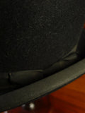 25/0633 vintage lock & co. hard coke black fur felt bowler hat 56cms