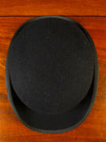 25/0633 vintage lock & co. hard coke black fur felt bowler hat 56cms