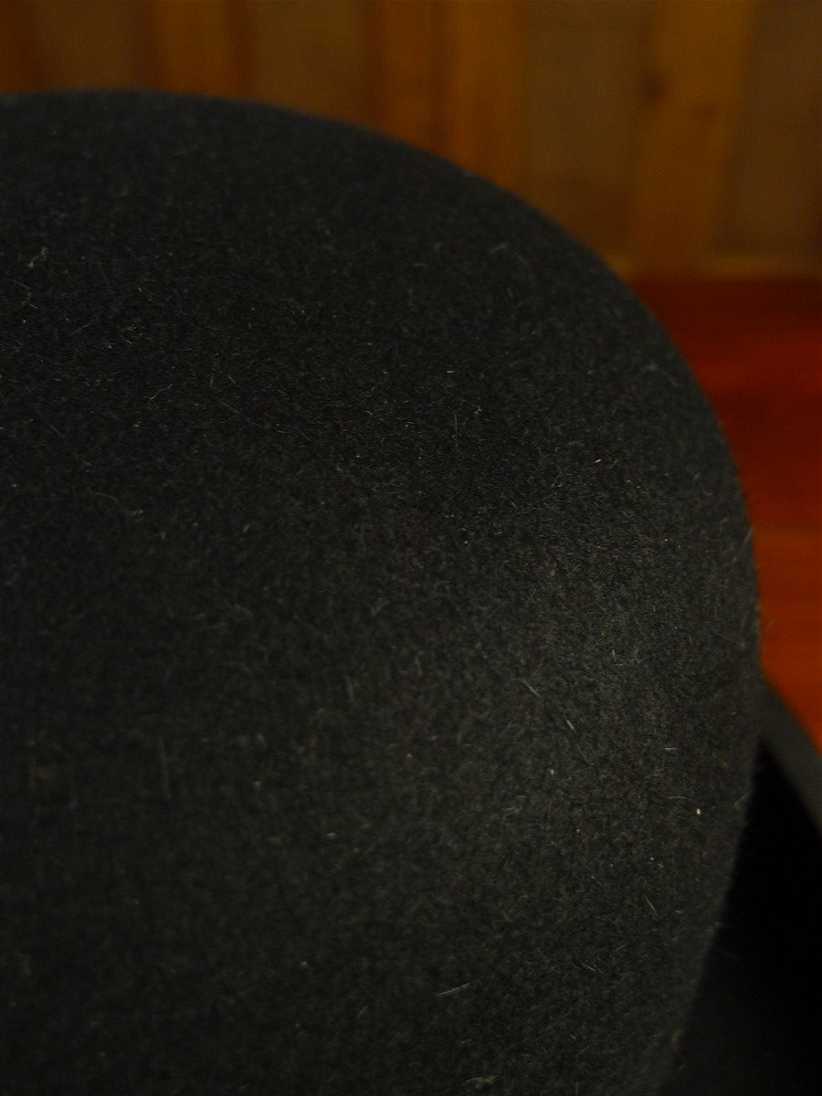 25/0632 vintage lock & co. hard coke black fur felt bowler hat 56cms