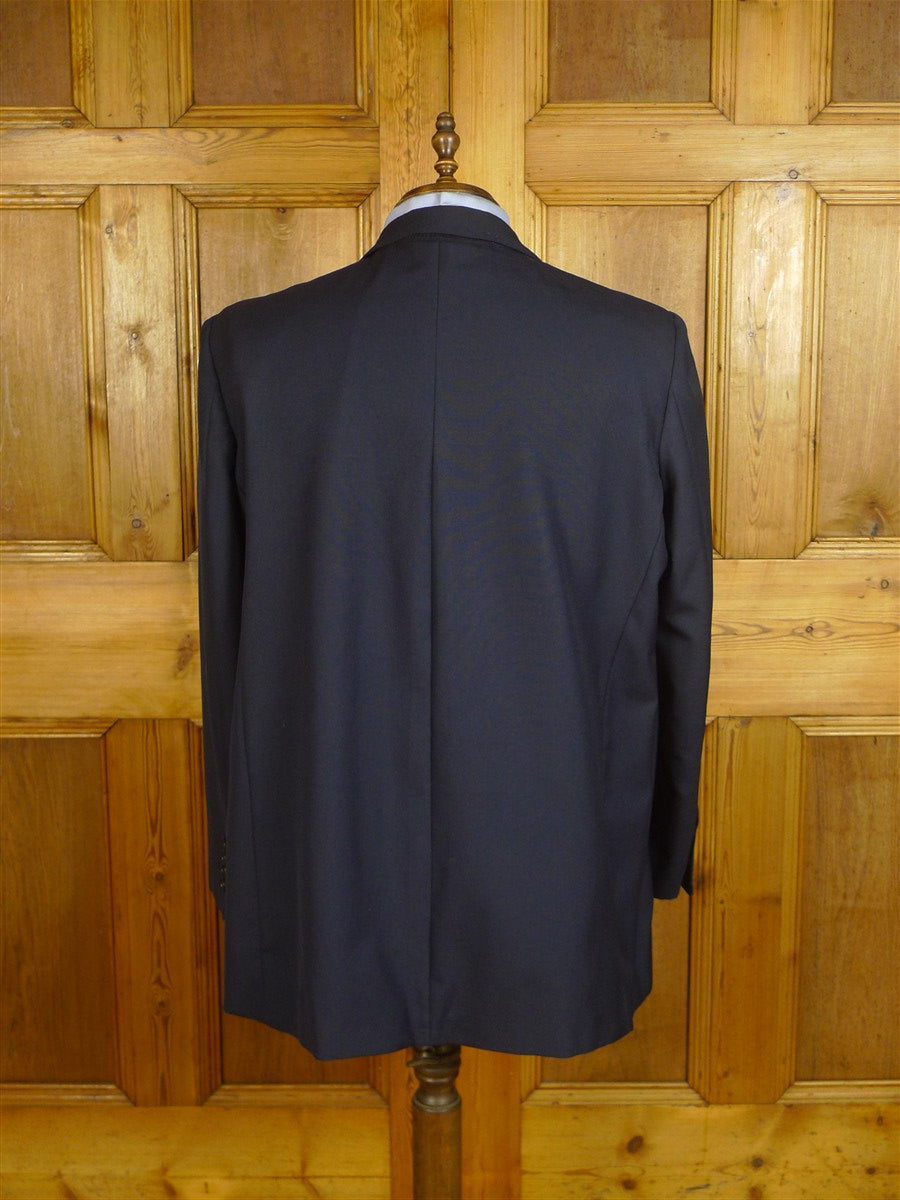 25/0644 vintage bespoke tailored navy blue mohair blazer 44 regular