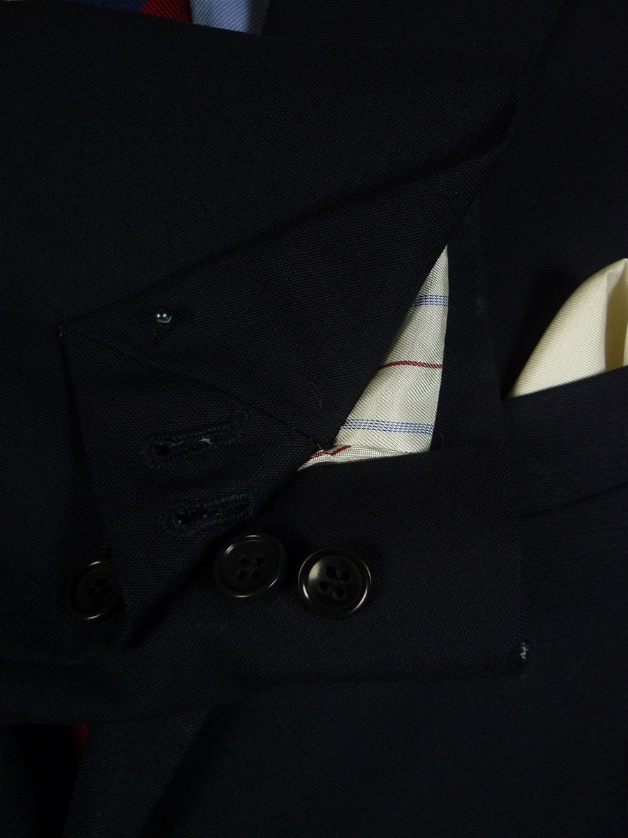 25/0644 vintage bespoke tailored navy blue mohair blazer 44 regular