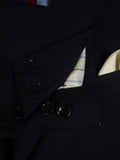 25/0644 vintage bespoke tailored navy blue mohair blazer 44 regular
