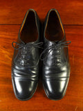 25/0658 vintage church's black calf leather oxford shoe uk 10.5
