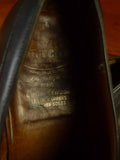 25/0658 vintage church's black calf leather oxford shoe uk 10.5