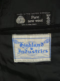 25/0666 vintage black barathea wool prince charlie kilt jacket 44 regular