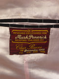 25/0673 chris ruocco kentish town bespoke canvassed black rope-stripe suit 40 short to regular