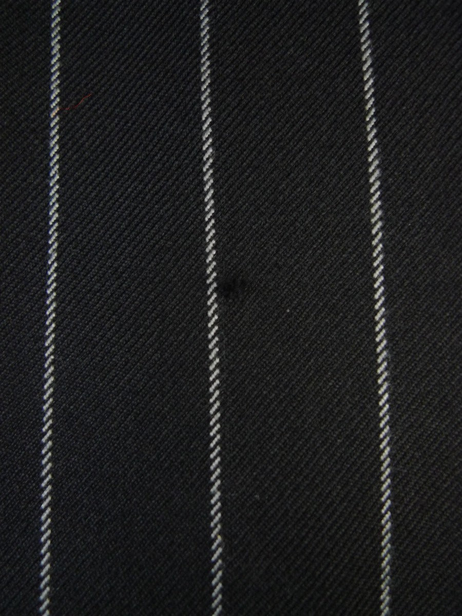 25/0673 chris ruocco kentish town bespoke canvassed black rope-stripe suit 40 short to regular