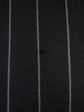 25/0673 chris ruocco kentish town bespoke canvassed black rope-stripe suit 40 short to regular