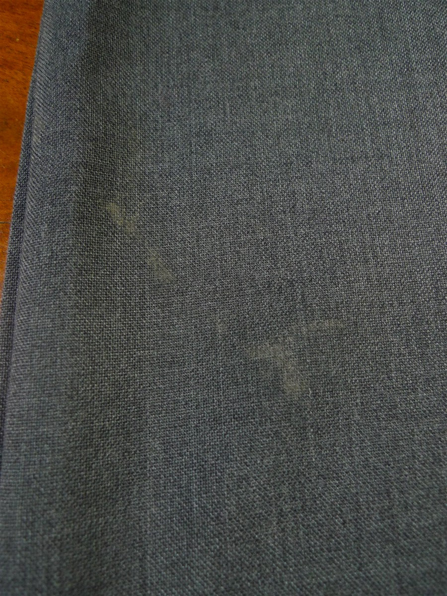 25/0662 vintage 1995 savile row bespoke grey worsted & mohair high-rise trouser 39-44