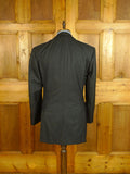 25/0677 brian staples savile row bespoke grey worsted suit 40 long