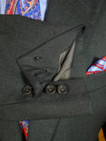 25/0677 brian staples savile row bespoke grey worsted suit 40 long