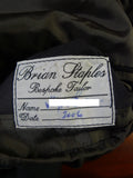 25/0677 brian staples savile row bespoke grey worsted suit 40 long