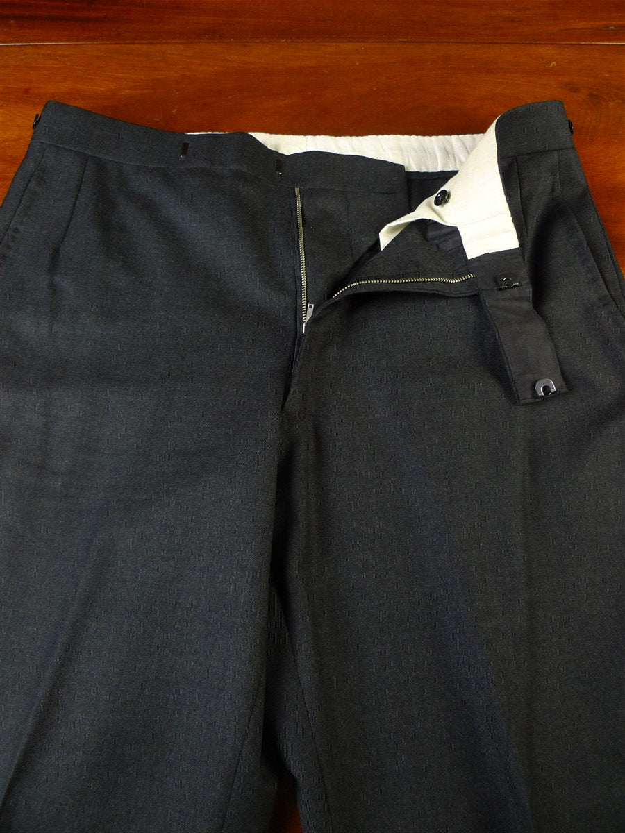 25/0677 brian staples savile row bespoke grey worsted suit 40 long