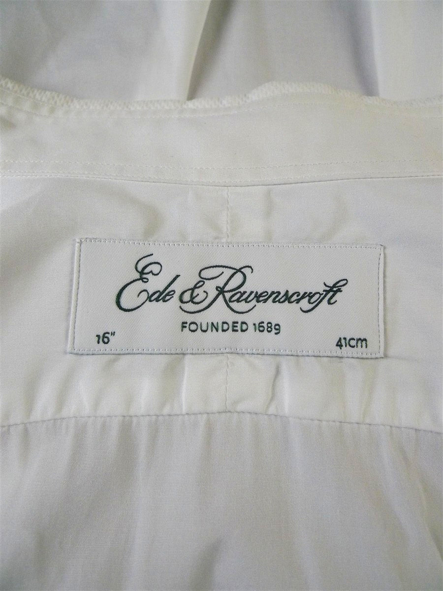 25/0656 immaculate ede & ravenscroft white marcella front evening dress shirt 16