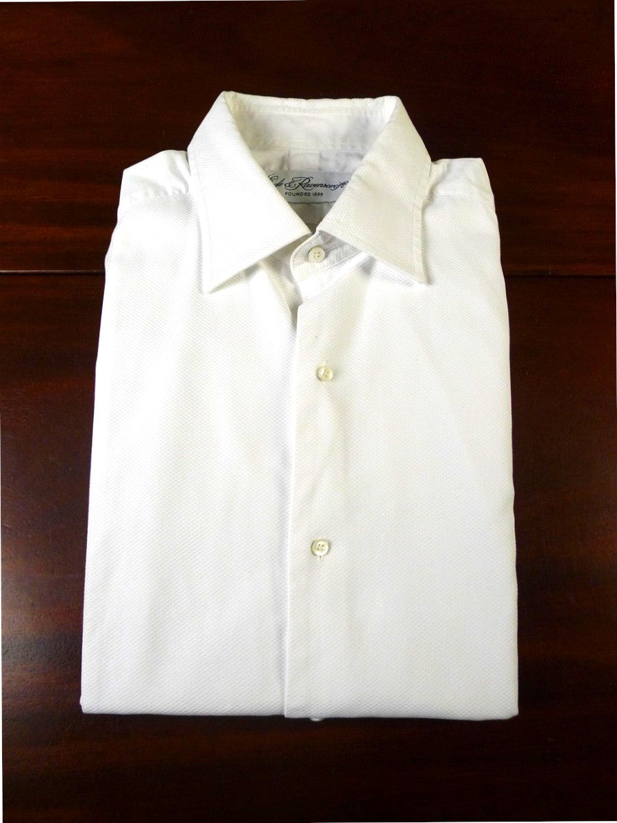 25/0656 immaculate ede & ravenscroft white marcella front evening dress shirt 16