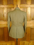 25/0688 john g hardy heavyweight green keepers tweed jacket 43-44 regular