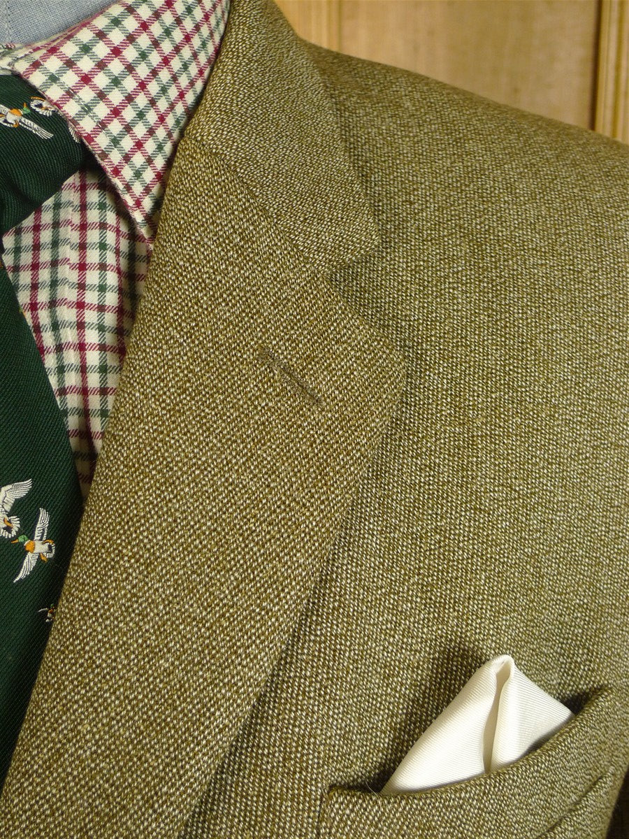 25/0688 john g hardy heavyweight green keepers tweed jacket 43-44 regular