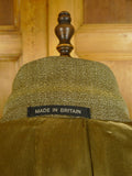 25/0688 john g hardy heavyweight green keepers tweed jacket 43-44 regular